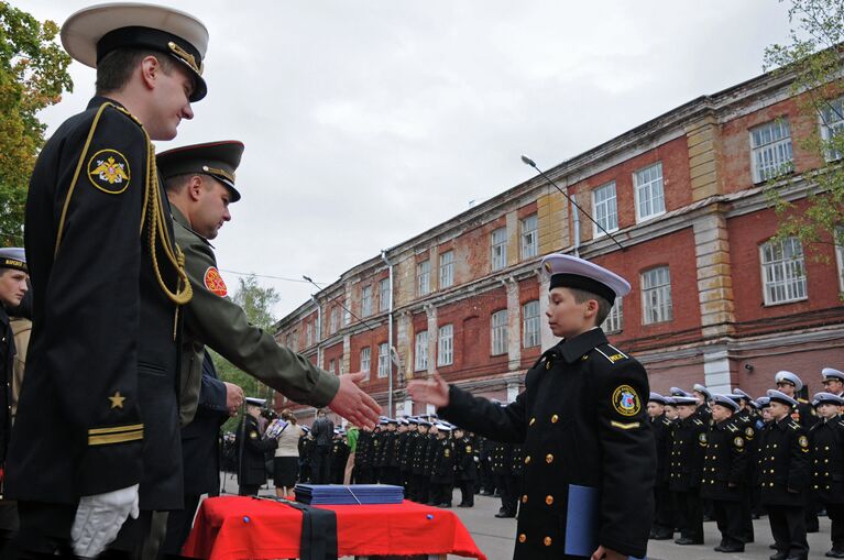 В ходе церемонии воспитанникам, после произнесения торжестве