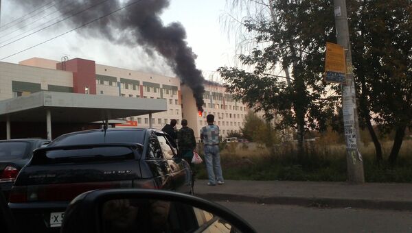 Казань больница пожар