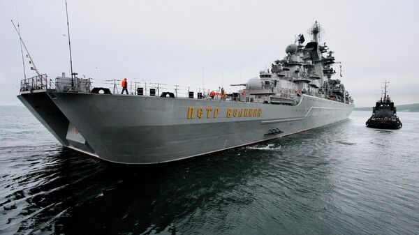 Тяжелый атомный ракетный крейсер Северного флота Петр Великий. Архивное фото