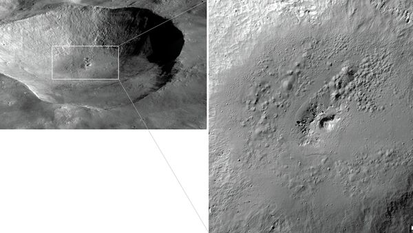 Провальные кратеры внутри ударного кратера Марция на поверхности астероида Веста
