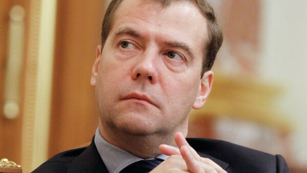 Премьер-министр РФ Дмитрий Медведев. Архив 