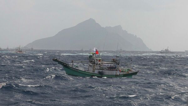 Тайваньское рыболовецкое судно в районе спорных островов