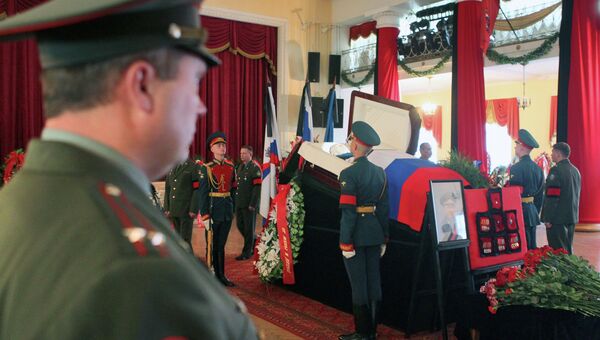 Церемония прощания с экс-министром обороны России Павлом Грачевы