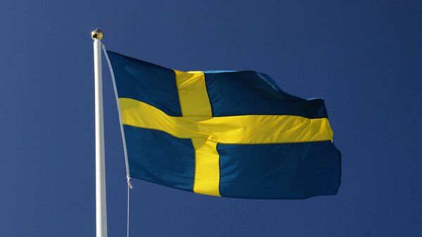 Шведский флаг, архивное фото