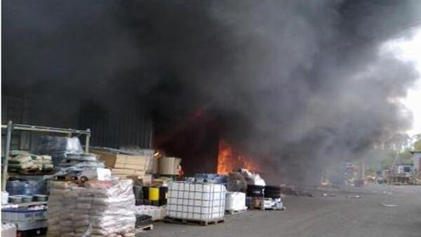 Пожар на складе в Подмосковье