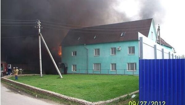 Пожар на складе в Подмосковье