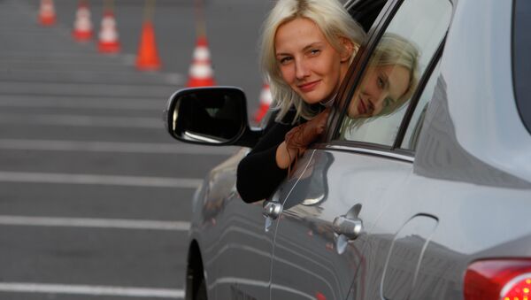 Участница всероссийского конкурса водительского мастерства среди женщин АвтоЛеди
