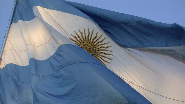 Флаг Аргентины, архивное фото.
