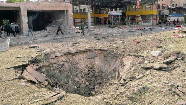 Последствия взрывов в Алеппо, Сирия, 3 октября 2012 года