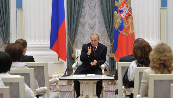 Встреча В.Путина с финалистами конкурса Учитель года -2012