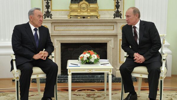 В.Путин встретился с Н.Назарбаевым в Кремле