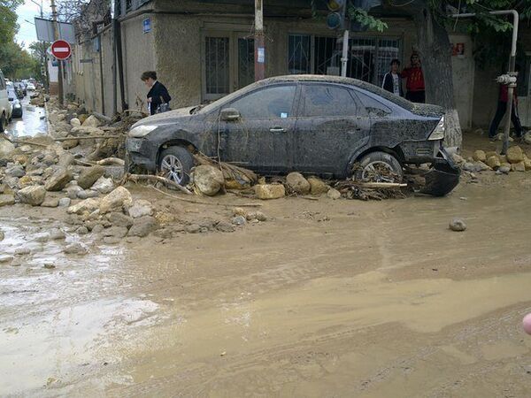 Последствия потопа в Дербенте