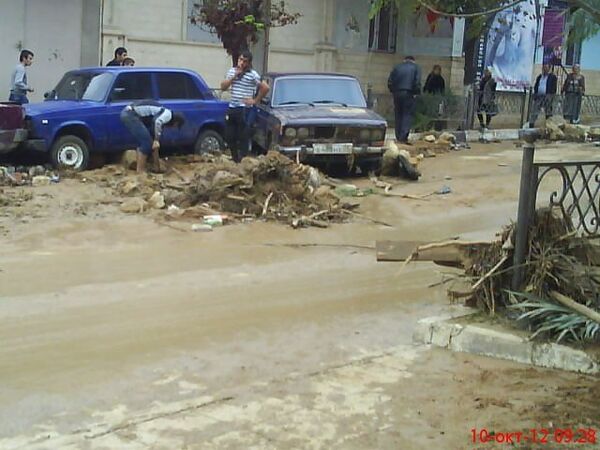 Последствия потопа в Дербенте