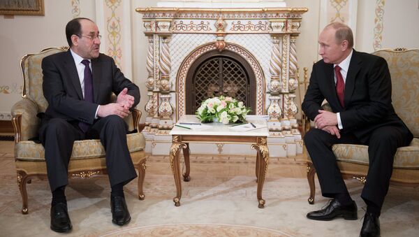 Встреча Владимира Путина с Нури аль-Малики в Ново-Огарево