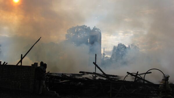Пожар в Калининграде