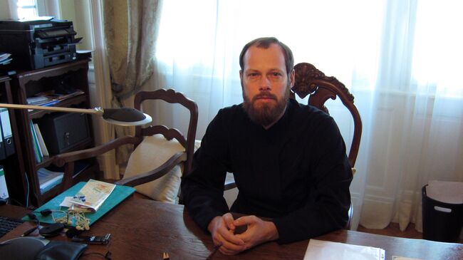 Представитель РПЦ при СЕ игумен Филипп (Рябых). Архивное фото