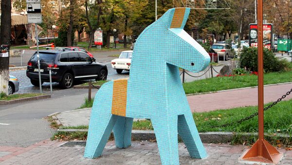 Шведская лошадка в Киеве
