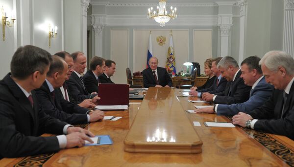 В.Путин провел заседание Совбеза РФ