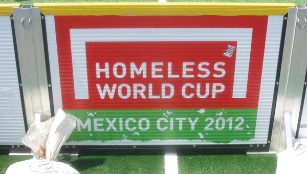 Эмблема чемпионата мира среди бездомных по футболу, прошедшем в Мексике