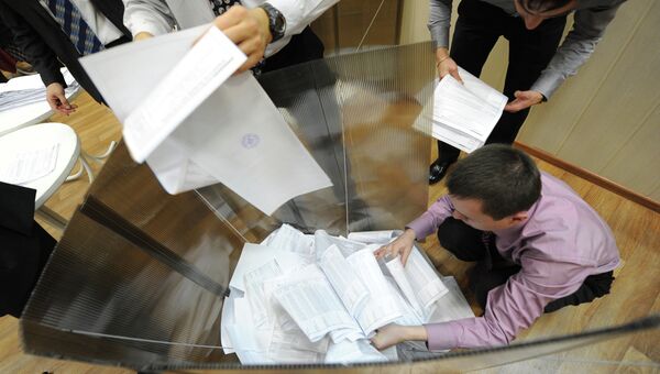 Подcчет голосов региональных выборов