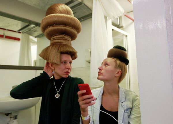 Модели на шоу Alternative Hair Show в Лондоне