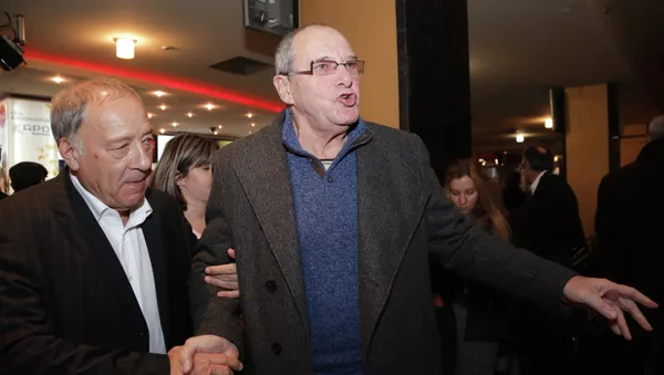 Режиссер фильма Искупление Александр Прошкин и актер Эммануил Виторган