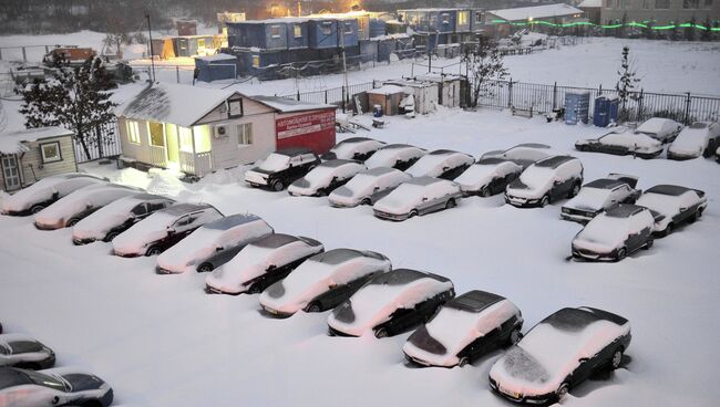 Сильный снегопад в Москве