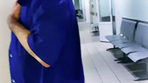 Стоп-кадр видео, сделанного в травмпункте больницы № 11 в Рязани