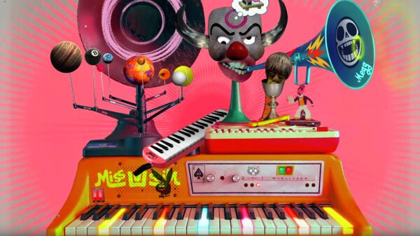 Кадр из видео группы Gorillaz к песне Song Machine Theme Tune