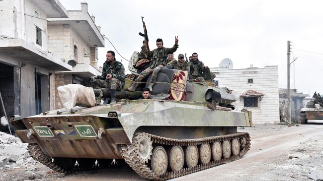 Сирийские военные в провинции Идлиб