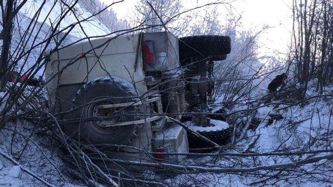 ДТП в Оймяконском районе Якутии. 30 января 2020