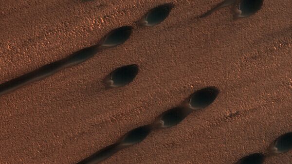 Песчаные дюны на Марсе