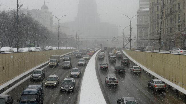 Снегопад в Москве