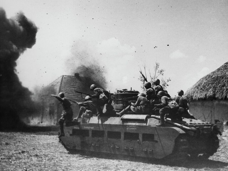 Великая Отечественная война 1941-1945 гг. Пехотный танк английского производства Mk II Матильда