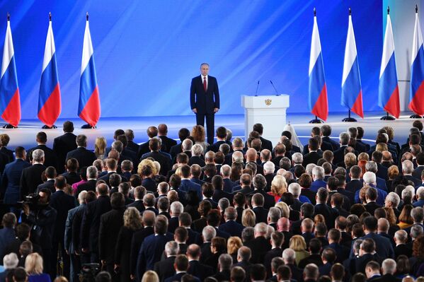 Президент РФ Владимир Путин выступил с ежегодным посланием Федеральному Собранию Президент РФ Владимир Путин выступил с ежегодным посланием Федеральному Собранию