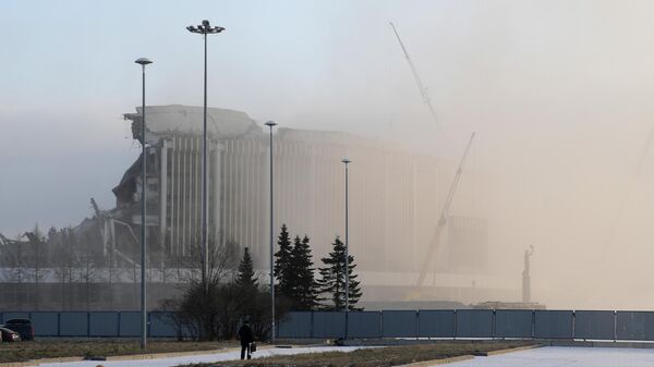 Обрушение крыши СКК Петербургский. 31 января 2020