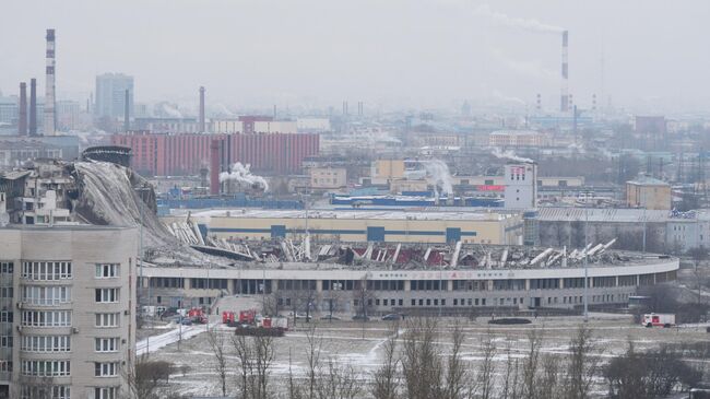 В Петербурге обрушилась крыша спортивно-концертного комплекса