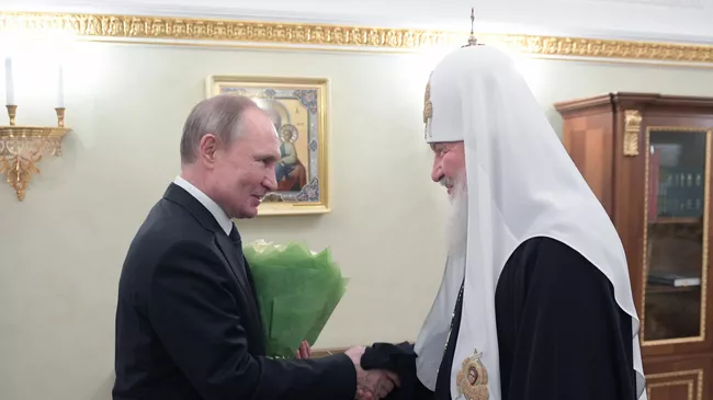Владимир Путин и патриарх Московский и всея Руси Кирилл