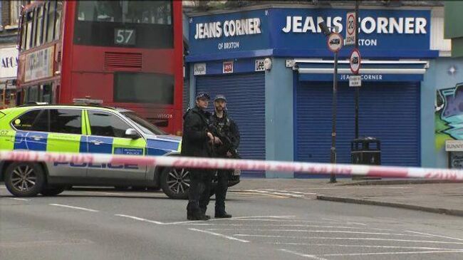 Кадры с места нападения в Лондоне