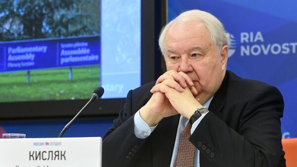 Сергей Кисляк на пресс-конференции по итогам участия российской делегации в зимней сессии ПАСЕ