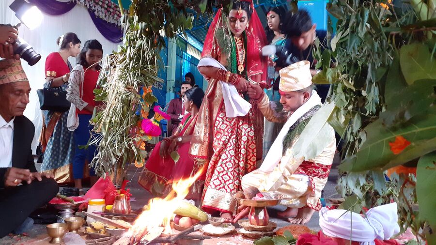 Непал. Церемония бракосочетания брахманов