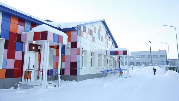 Детский сад Умка, построенный в рамках национального проекта Демография в городе Полярном