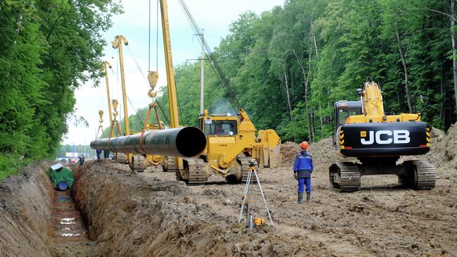 Прокладка газопровода в новой Москве