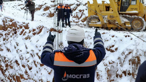 Прокладка газопровода в новой Москве