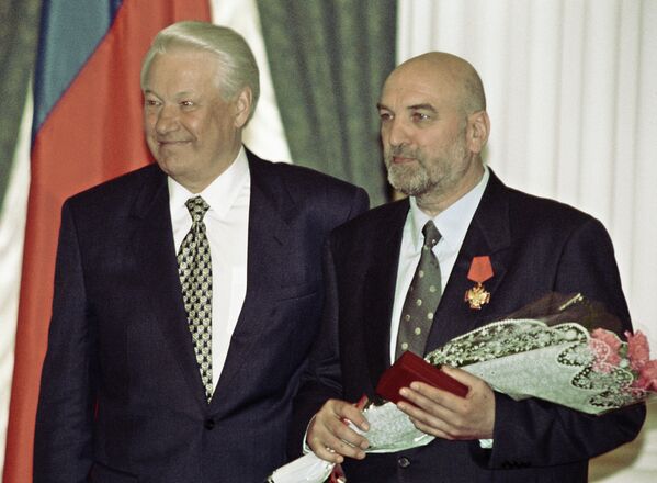 Борис Ельцин и Алексей Петренко