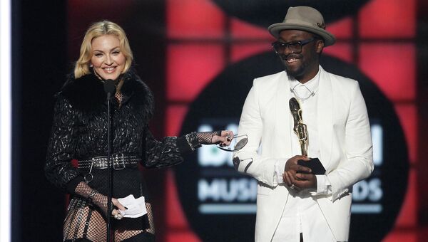 Певица Мадонна на церемонии вручения наград журнала Billboard