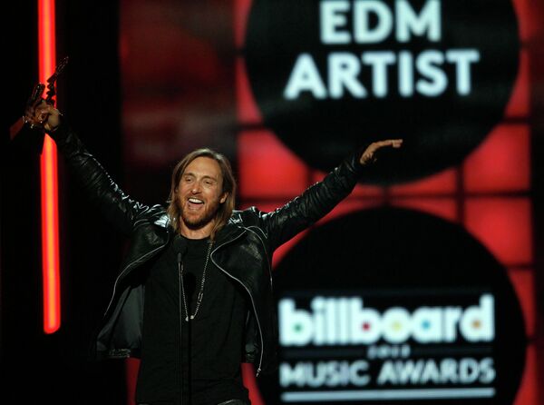 Диджей Дэвид Гетта  на церемонии вручения наград журнала Billboard