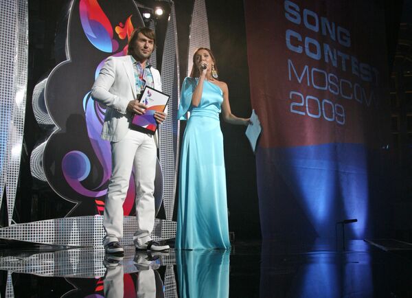 Андрей Малахов и Алсу на официальном открытии конкурса Евровидение-2009 в Евродоме