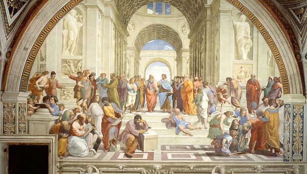 Рафаэль Санти. Фреска Древняя Греция. 1511