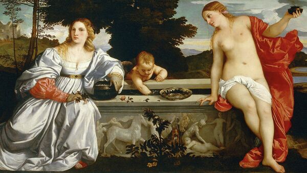 Тициан. Любовь земная и небесная, 1514. Галерея Боргезе, Рим